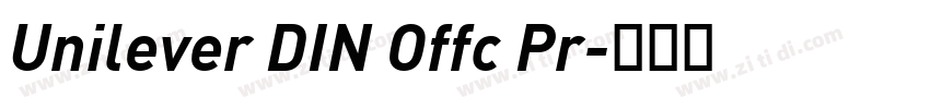 Unilever DIN Offc Pr字体转换